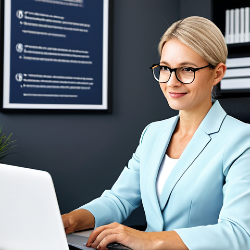 Lifelong Learning - Professional Development**

"A motivated professional woman, fully clothed in a stylish yet modest business casual outfit, sitting at a clean, modern desk filled with books and a laptop displaying code. Background is a bright, minimalist office space with motivational posters. Safe for work, appropriate content, professional, perfect anatomy, correct proportions, well-formed hands, natural lighting, family-friendly. Focus on conveying the concept of continuous skill development."

**